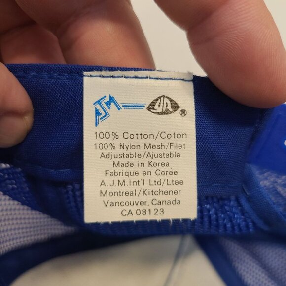 Vintage 90s Trucker Hat Sancton Patch Corduroy/Mesh Adjustable Hat - Picture 8 of 8